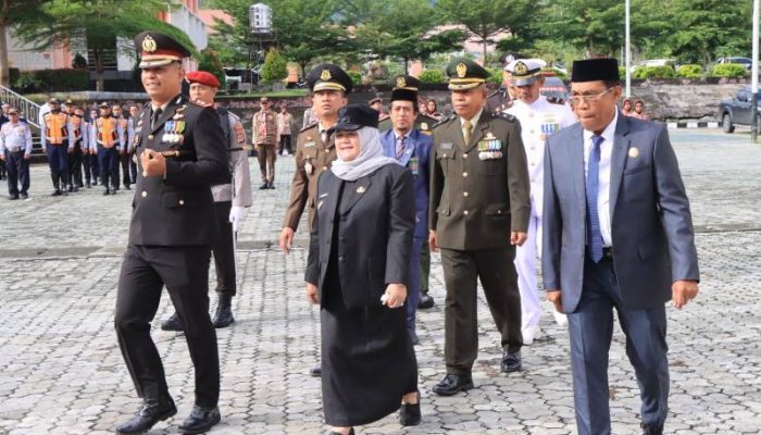 Peringatan dan doa syukuran momen HUT Bhayangkara ke 79 di Tojo Una Una