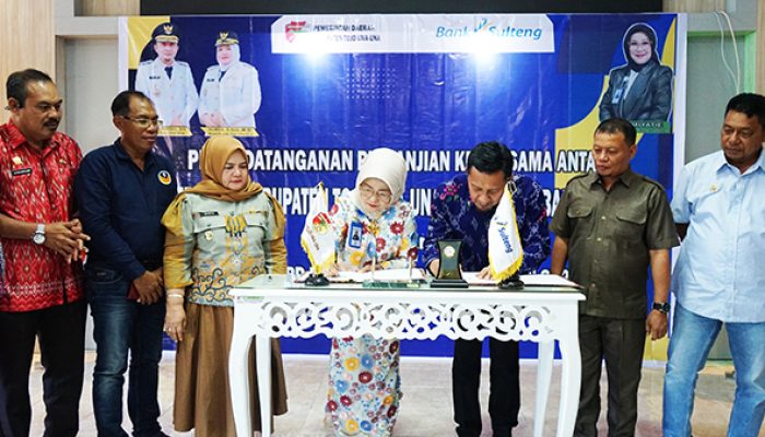 Tingkatkan Layanan SP2D Pemda Tojo Una-Una lakukan Pendatangan PKS dengan  Bank Sulteng