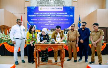 Memasuki Era Digitalisasi, Pemda Morut dan Bank Sulteng Tandatangani Perjanjian Kerjasama Pembayaran Secara Online