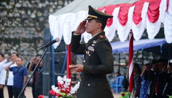 Dandim 1311/Morowali, Irup Upacara Penurunan Bendera HUT RI Ke-80 Di Morut