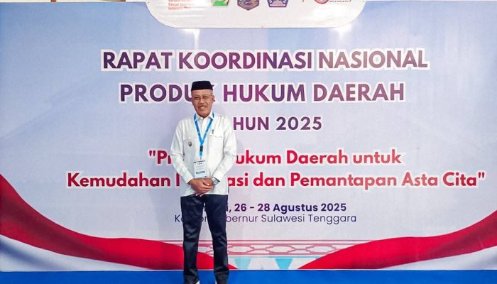 Wabup Morut Hadiri Rakornas Produk Hukum Daerah 2025, Tegaskan Komitmen Perkuat Iklim Investasi