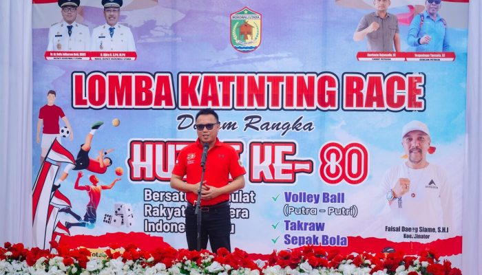 Teluk Tomori Jadi Pusat Perayaan HUT RI ke-80 Kecamatan Petasia, Bupati Morut Lepas Lomba Katinting Race