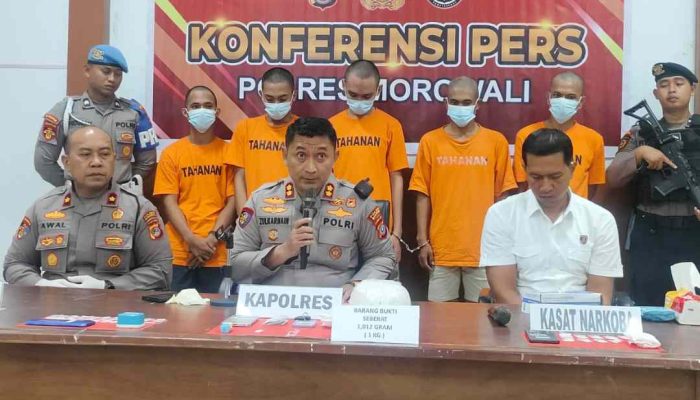 Kurang Dari Dua Pekan Menjabat, Kapolres Morowali Ungkap Penyelundupan Sabu 1 Kg