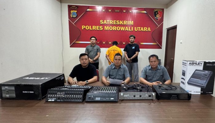 Polres Morowali Utara, Tangkap Pelaku Pencurian Sound System di Gereja Bahtera Korobonde