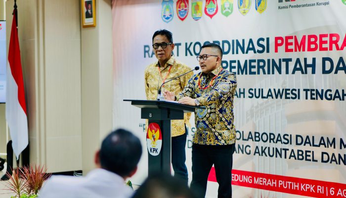 Bupati Banggai Hadiri Rapar Koordinasi, Pemberantasan Korupsi Pemerintah Wilayah Sulawesi Tengah 2025