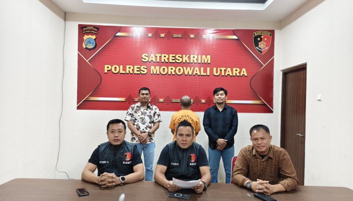 Satreskrim Polres Morowali Utara, Tangkap Pelaku Penggelapan Rp 1,8 Miliar Hasil Pembayaran Ganti Rugi Lahan