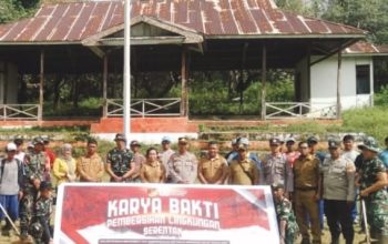 Koramil 1308-12 Bulagi Bersama Polsek, Kecamatan, Sekolah dan Masyarakat, Gelar Karya Bhakti Peringati HUT RI ke-80