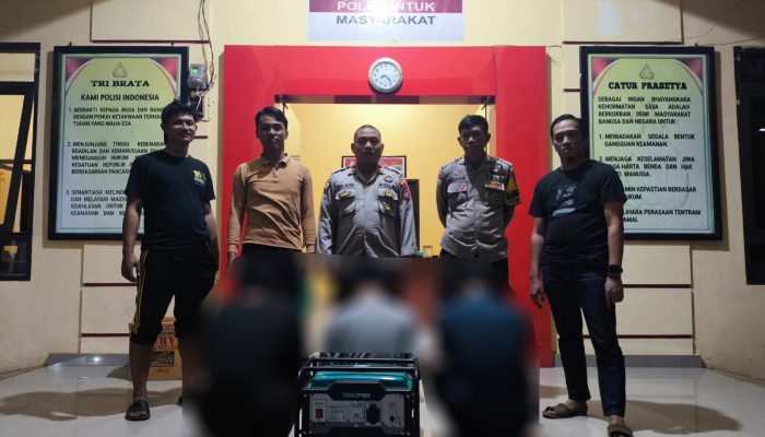 Baru Dua Hari Menjabat, Kapolsek Petasia Berhasil Ungkap Kasus Pencurian Genset di Masjid DPRD Morut