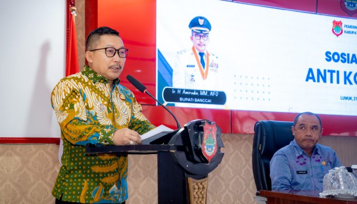 Bupati Banggai Menghadiri Sekaligus Membuka Secara Resmi, Kegiatan “SOSIALISASI ANTI KORUPSI TAHUN 2025”