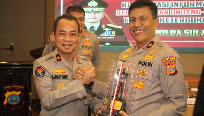 Divhumas Polri, Gelar Bimtek dan Uji Konsekuensi Informasi Publik di Polda Sulteng