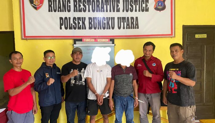 Polres Morowali Utara Tangkap Dua Pelaku dan Sita 96 Gram Sabu, di Kecamatan Mamosalato