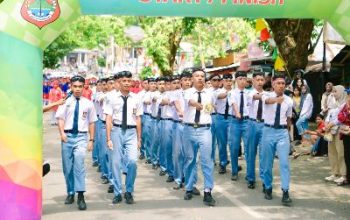 68 Regu SMP dan 57 Regu SMA, Ramaikan Hari Kedua Lomba Gerak Jalan Indah di Banggai