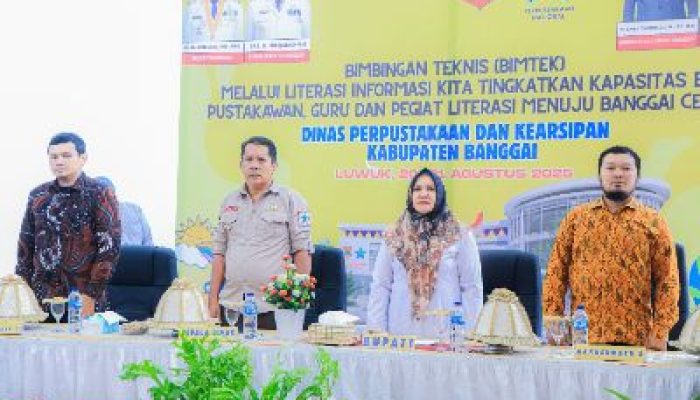 Wujudkan Gerbang Cerdas, Dispusaka Kabupaten Banggai Gelar Bimtek Literasi Informasi