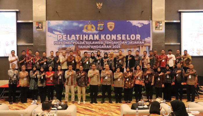 Biro SDM Polda Sulteng, Gelar Pelatihan Konseling Untuk Konselor Polri