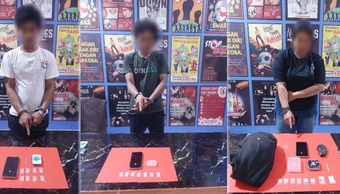 Satresnarkoba Polres Morowali Utara, Tangkap 3 Pelaku dan Sita 23 Paket Shabu