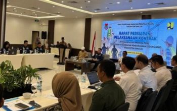 Jelang Pelaksanaan Proyek Penambahan Gedung Kantor DPRD Banggai, PUPR Gelar Rapat PCM