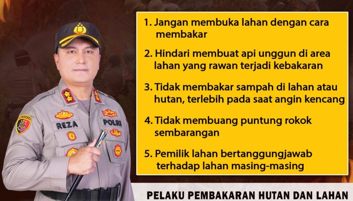 Cegah Kebakaran Hutan dan Lahan, Kapolres Morowali Utara Berikan Imbauan Kepada warga