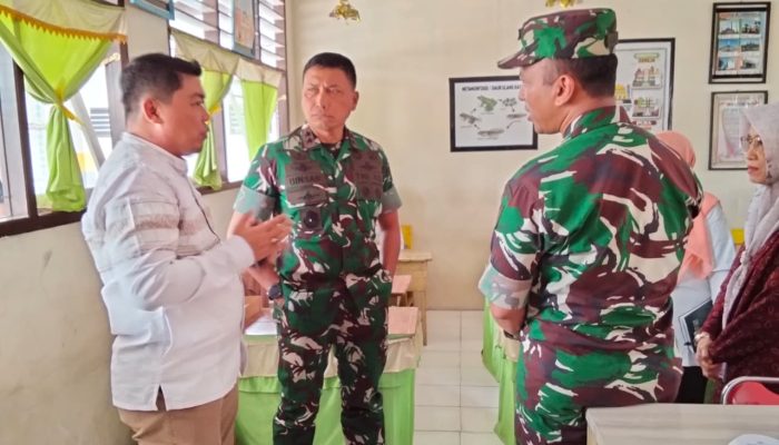Kadisdikbud Syafrudin Hinelo Dampingi Pangdam XXIII Palaka Wira, Tinjau SDN Simpong Terkait Program MBG