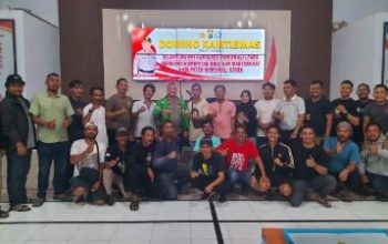 Komunitas Ojek Geruduk Polres Morowali Utara, Ikut Meriahkan Domino Kamtibmas