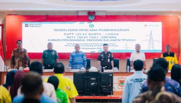 Menuju Gerbang Terang, Wakil Bupati Banggai Buka Sosialisasi Pembangunan SUTT 150 kV