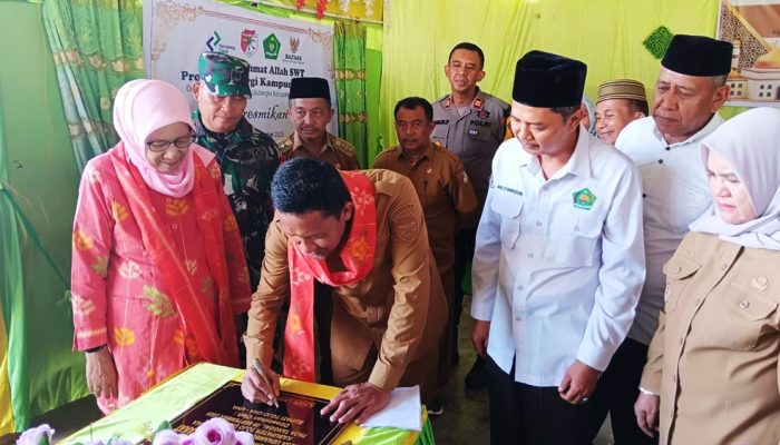 Lounching Kampung  Zakat Kerja Sama  Pemda dan Kemenag wujudkan Mode Pengelolaan Zakat desa Perdana  di Kabupaten Tojo Una Una  
