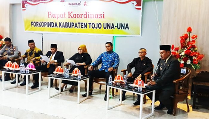 Bupati Tojo Una Una Menggelar Rakor  Forkopimda Langkah Strategi Menjaga Kondusifitas Daerah 
