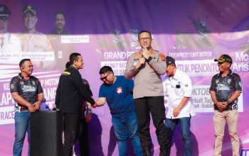AKBP Putu Buka Resmi Kejuaraan Balap Motor Kapolres Banggai Cup 2025