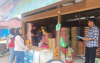 Satgas Pangan Polres Morowali Utara dan Pemda, Laksanakan Sidak Harga Beras di Pasar Beteleme