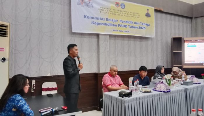 Dinas Pendidikan dan Kebudayaan Banggai, Gelar Pelatihan Komunitas Belajar Bagi Guru PAUD