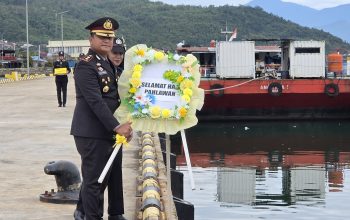 Kapolres Pimpin Upacara Tabur Bunga, Peringati Hari Pahlawan di Kabupaten Morowali Utara