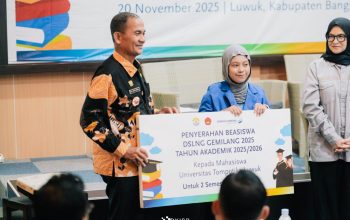 Dukung Program Gerbang Cerdas Pemda Banggai, PT DSLNG Berikan Beasiswa Kepada 18 Mahasiswa Untika Luwuk