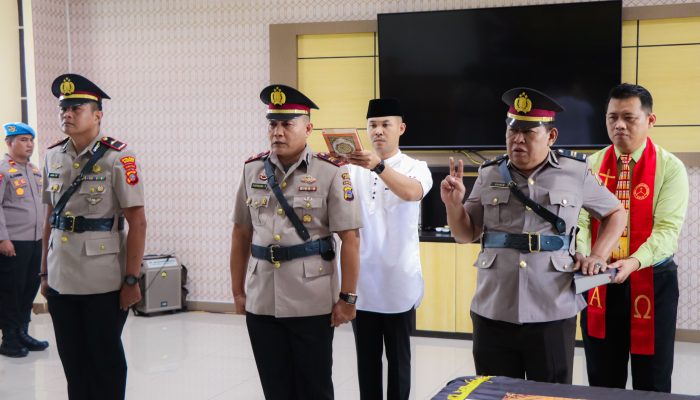 Polres Banggai Gelar Sertijab, IPTU Saiman Kini Resmi Jabat Kasi Humas dan IPTU Syafarudin Ramin Sebagai Kapolsek Bunta
