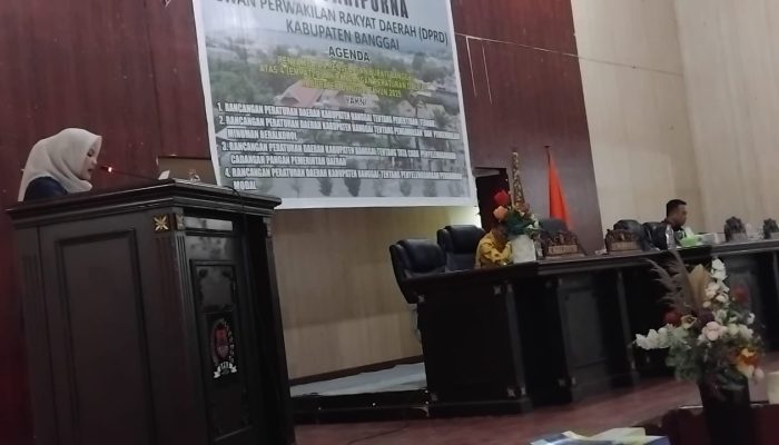 Pemda dan DPRD Banggai Bahas Raperda Strategis, Tujuh Fraksi Sepakat Lanjut ke Tahap Berikutnya