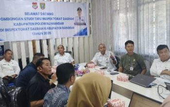 Tim Inspektorat Kabupaten Polewali Mandar Studi Tiru ke Inspektorat Kabupaten Banggai, Bahas Penguatan Pengawasan dan Zona Integritas