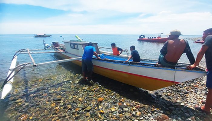 Kantor SAR 307 Gorontalo Umumkan Penemuan Perahu Nelayan Tanpa Awak  Di Perairan Sulteng