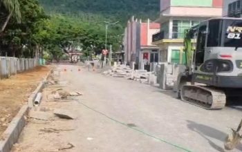 Begini Penjelasan PUPR Banggai Terhadap Progres Proyek Drainase Kompleks Masjid Agung Luwuk