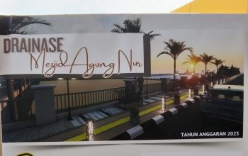 Proyek Drainase Kompleks Masjid Agung An Nur Luwuk Akan Jadi Icon Kota