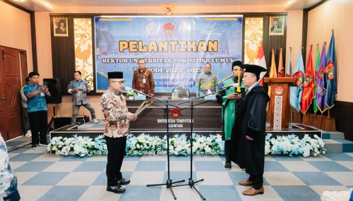 Lantik Rektor Untika Periode 2025-2029, Bupati Banggai : Pemimpin Visioner Bagi Kemajuan Universitas