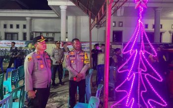 Polres Morowali Utara Kerahkan 400 Personel Gabungan, Amankan Perayaan Ibadah Malam Natal