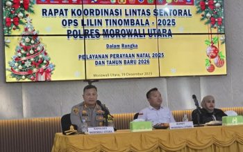 Kapolres Morowali Utara Pimpin Rakor Ops Lilin Tinombala 2025, Guna Memastikan Perayaan Nataru Berjalan Aman dan Kondusif