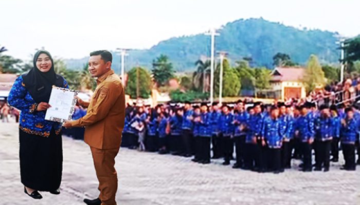 Bupati Tojo Una Una Menyerahkan 363 SK PPPK Paruh Waktu 