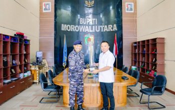 Bupati Morowali Utara Terima Kunjungan Kerja Komandan Lanal Palu
