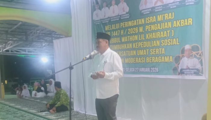 Asisten II Setda Banggai, Hadiri Peringatan Isra Mi’raj di Kecamatan Kintom