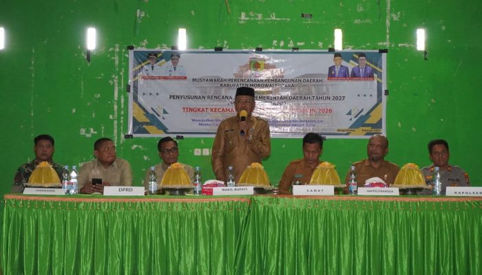 Buka Musrenbang Di Petasia Timur, Wabup Djira Ungkapkan Morut Menjadi Kabupaten Dengan Pertumbuhan Ekonomi Tertinggi Di Sulawesi Tengah