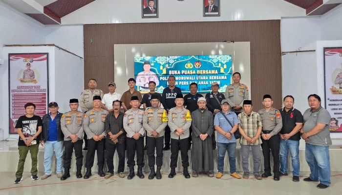 Polres Morowali Utara Gelar Buka Puasa Bersama Insan Pers dan Santuni Anak Yatim