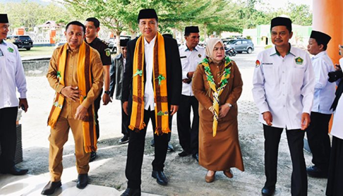 Bupati Dan Wakil Bupati Beri Sambutan Hangat Kepada Kakanwil Kementerian Agama Sulteng pada kegiatan Silaturrahmi lintas Unsur Pemerintah di Tojo Una Una
