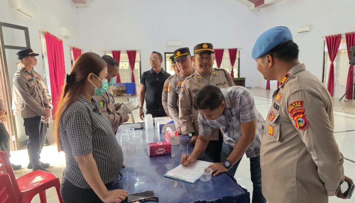 Polres Morowali Utara Gelar Tes Urine, Sebagai Komitmen Polri Bersih Dari Narkoba