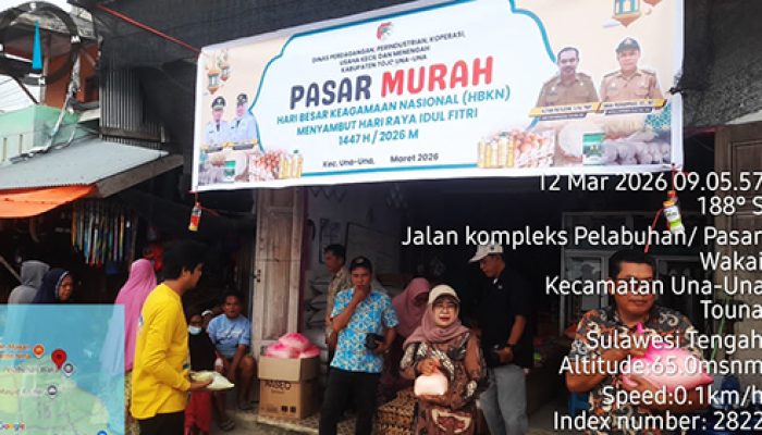 Momentum Bulan Ramdhan 1447 H Pemda Tojo Una Una Menggelar  Operasi Pasar Murah di Kecamatan Una Una 