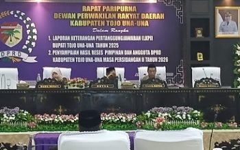 DPRD Tojo Una Una Menggelar Rapat Paripurna Masa Persidangan II Tahun 2026