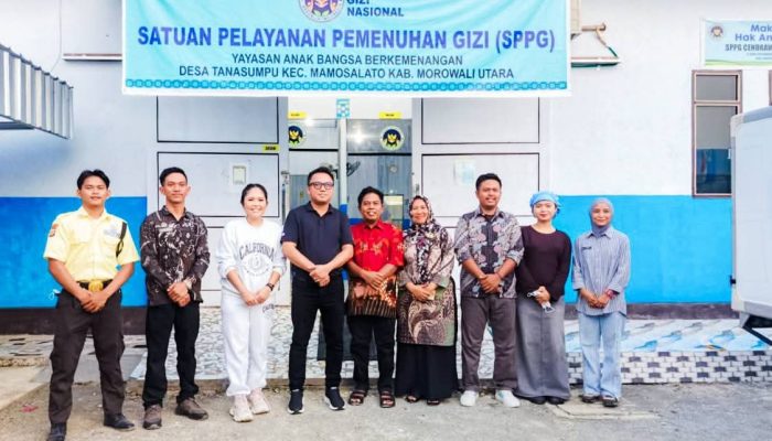 Bupati Morowali Utara dan Senator RI Tinjau SPPG Tanasumpu, Pastikan Standar Gizi dan Keamanan Pangan Terjaga